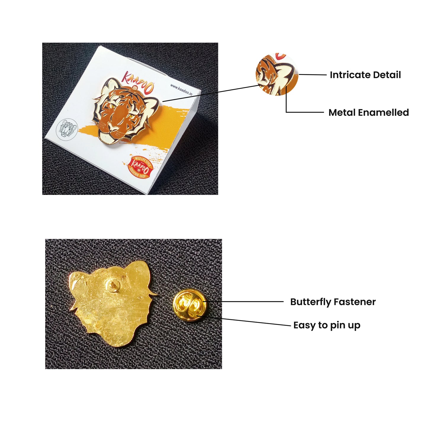 Wildlife Lapel Pin - Royal Bengal Tiger